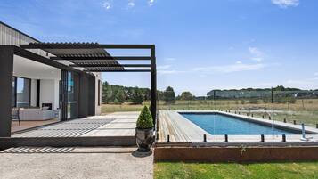 A heated pool