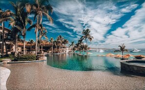 Una piscina riscaldata