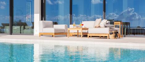 A heated pool