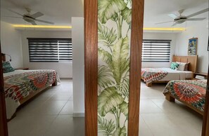 2 habitaciones, tabla de planchar con plancha, wifi y ropa de cama 