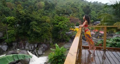 El Yunque Waterfalls, forest & river tiny house