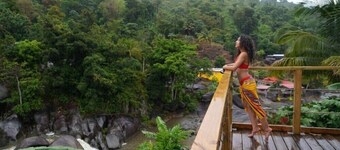El Yunque Waterfalls, forest and river tiny house at Casa Parcha w/ D generator