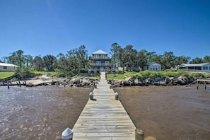 Exterior - Private Pool/Pier - Beautiful Bayfront Property! (Gulf Shores)
