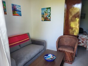 Living area - Tiny Condo PB 5 at Vista Encantada! 1 Bedroom, kitchen, pool, incredible views!  (El Divisadero)