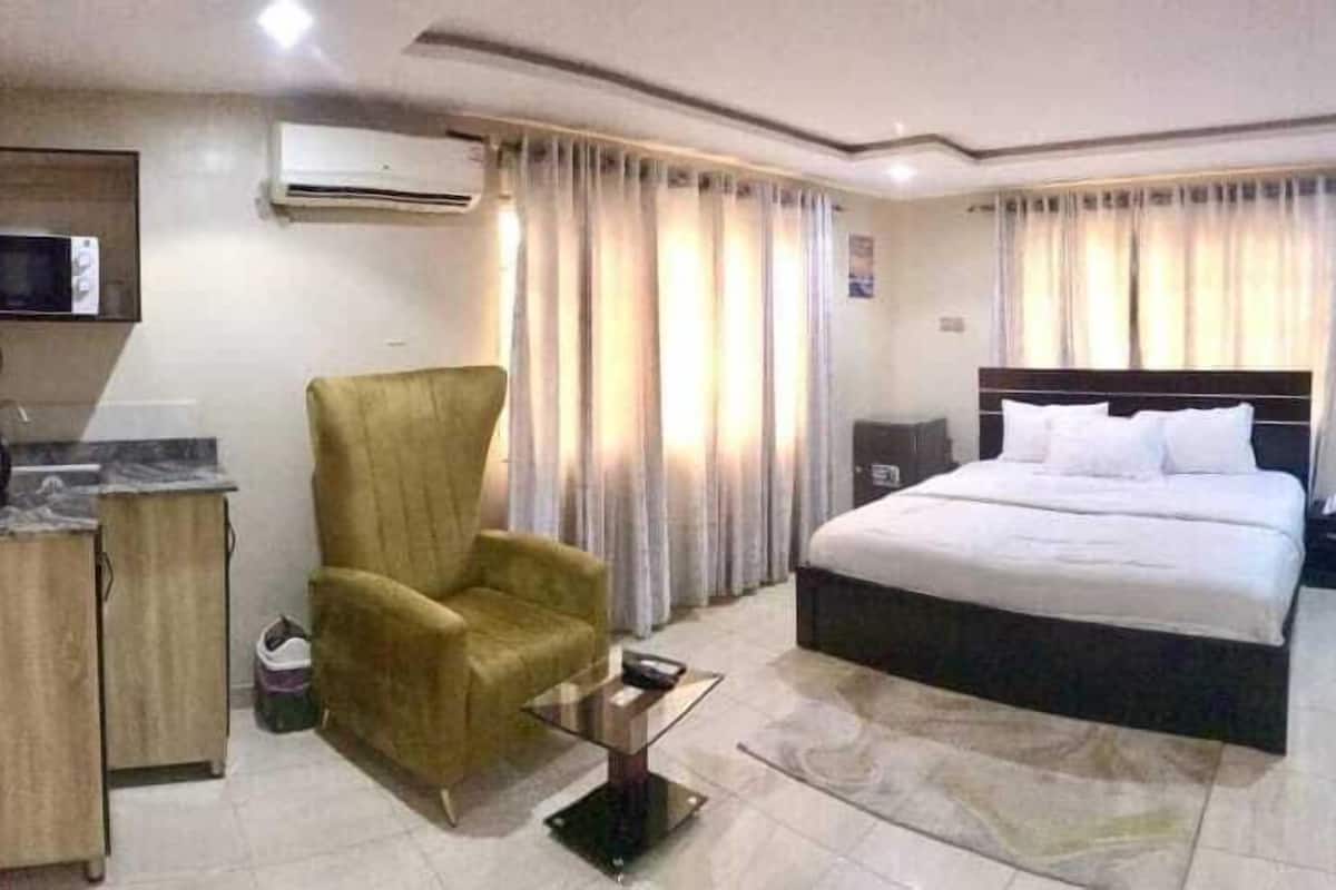 Business Apartment | 1 bilik tidur, peralatan tempat tidur premium, gebar bulu kapas