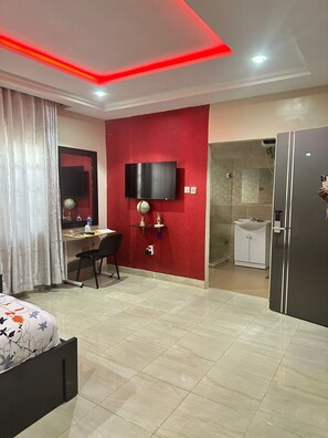 Business Apartment | 1 bilik tidur, peralatan tempat tidur premium, gebar bulu kapas
