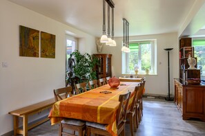 Dining - Holiday Home 'Gîte La Ramée' with Mountain View, Private Terrace and Wi-Fi (BAN SUR MEURTHE CLEFCY)