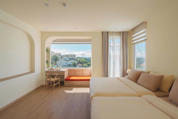 Deluxe Room, 2 Queen Beds | Premium bedding, individually furnished, desk, blackout drapes - The Gardener by WeDalat (Da Lat)