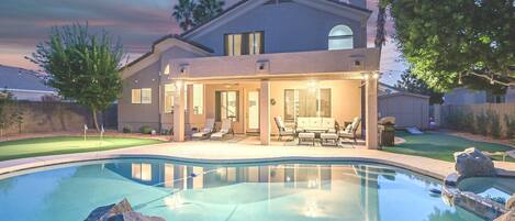 A heated pool