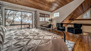 2 bedrooms, iron/ironing board, free WiFi, bed sheets - Sunrise and Stardust - Hot Tub | Mountain Views | Screened Porch | (Morganton)