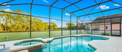 A heated pool