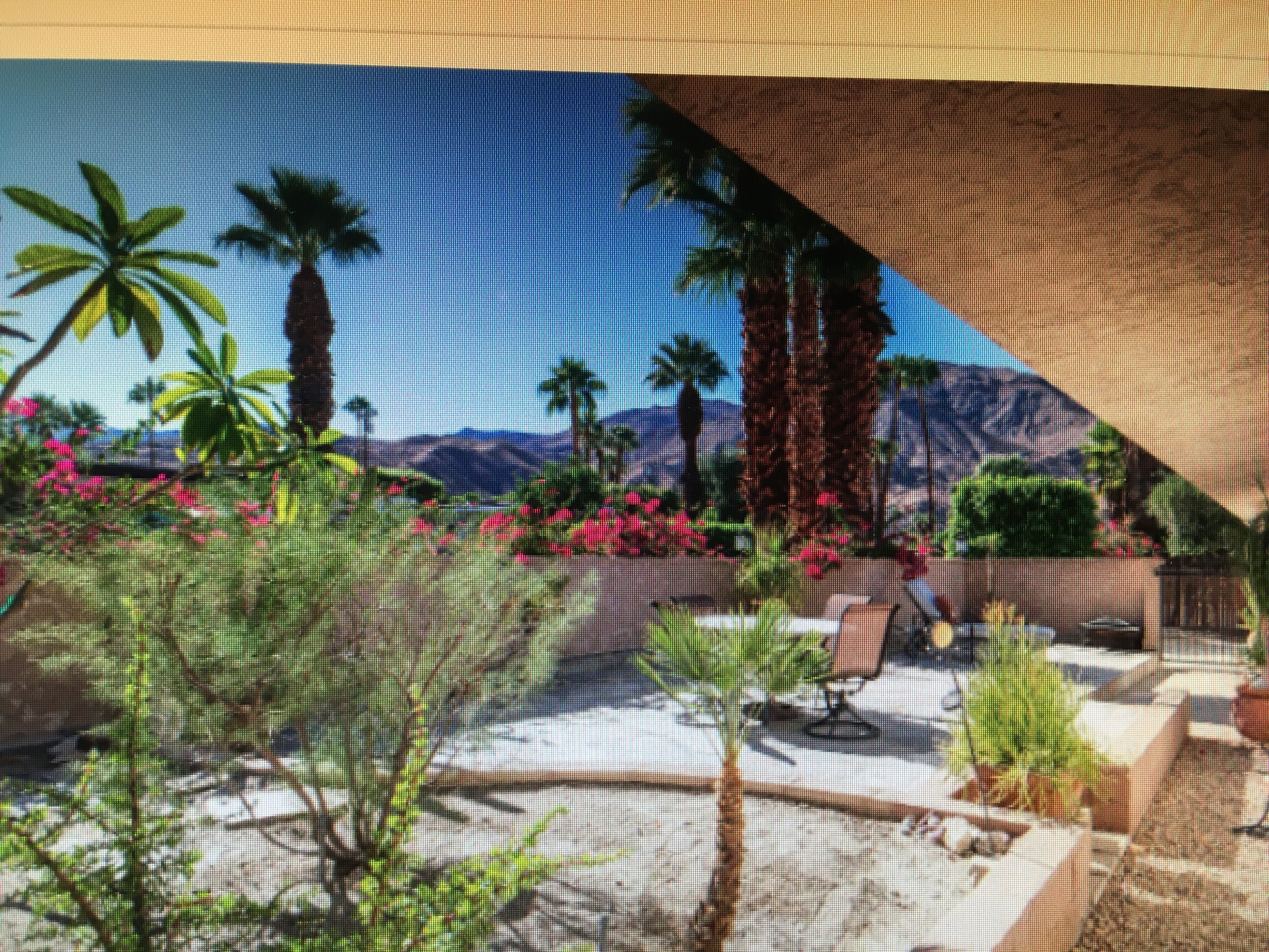 Front patio with Mountain View