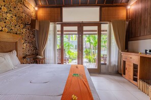 Deluxe Double Room | Free WiFi, bed sheets - Green Asri Hotel (Senggigi)