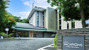 A modern building with a sign reading "TOKYU VACATIONS HAKONEGORA".