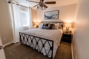 3 bedrooms, iron/ironing board, travel cot, WiFi