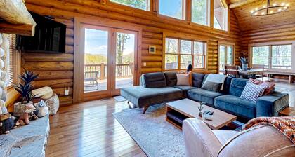 Lake & mountain view home with decks, & fireplaces - dog-friendly