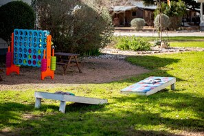 Children's area - Unwind in Privacy, Pet Friendly King Suite with Private Courtyard, Jacuzzi, Rock Wall & Rustic Charm (New Braunfels)