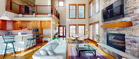 TV, fireplace, DVD player, ping pong