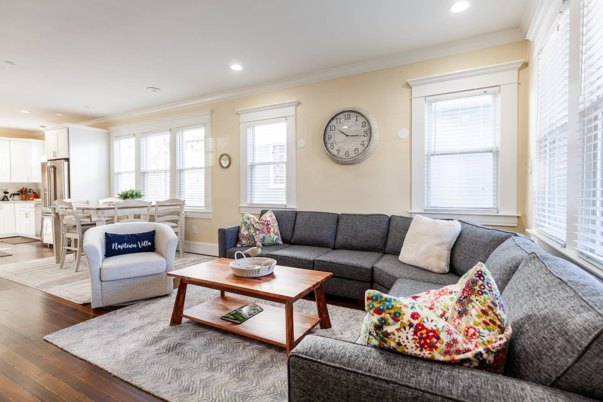 Walk everywhere from Villa with multiple suites, dining spaces, parking