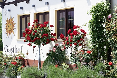 Vista frontal de la propiedad