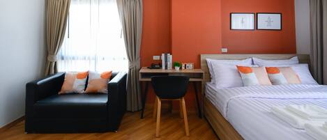Deluxe kamer, 1 queensize bed | Gratis wifi, beddengoed