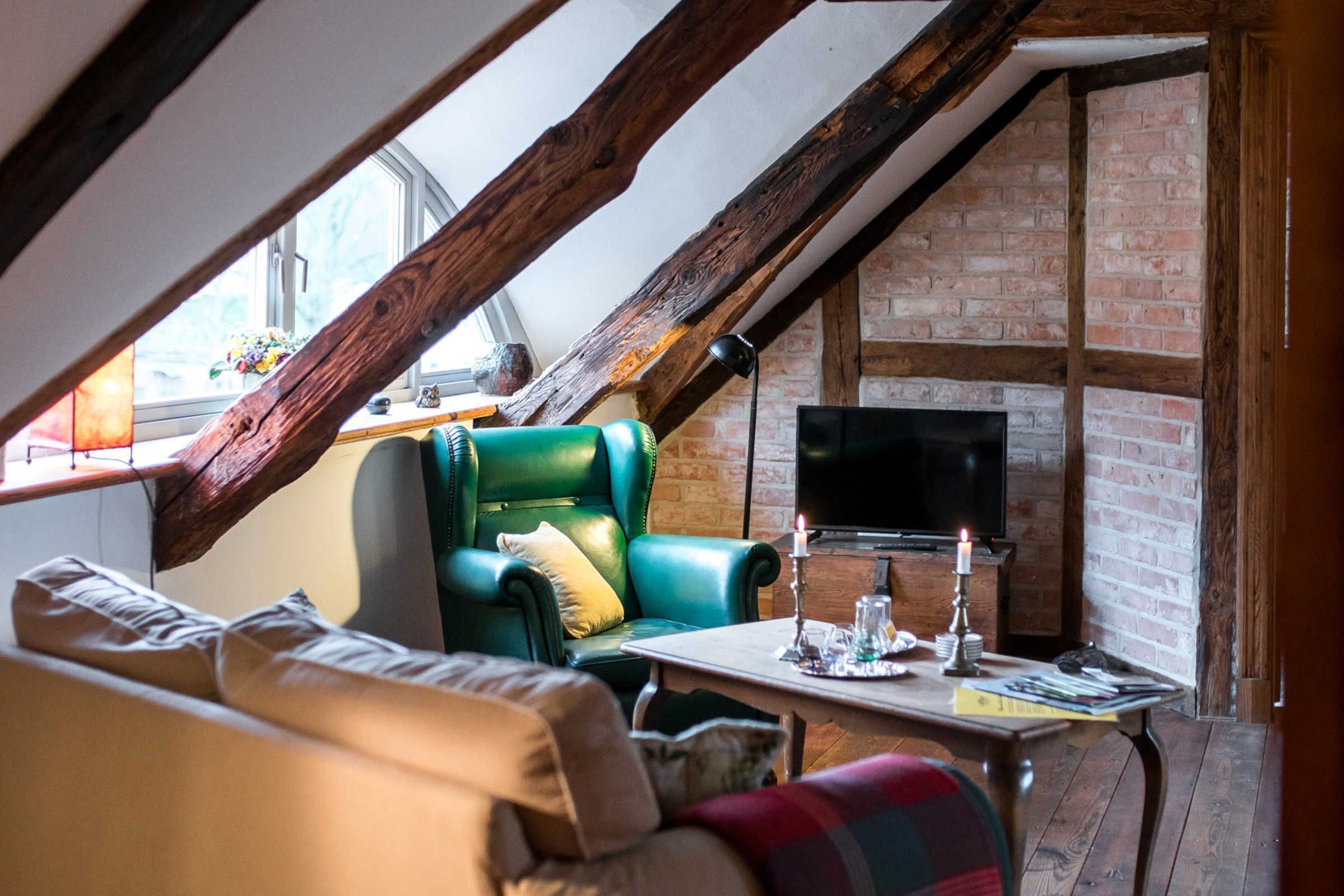 Wohnzimmer mit Kaminofen