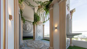 A luxurious interior with ornate columns, a patterned floor, and a decorative ceiling. - Arte Cheras (Kuala Lumpur)