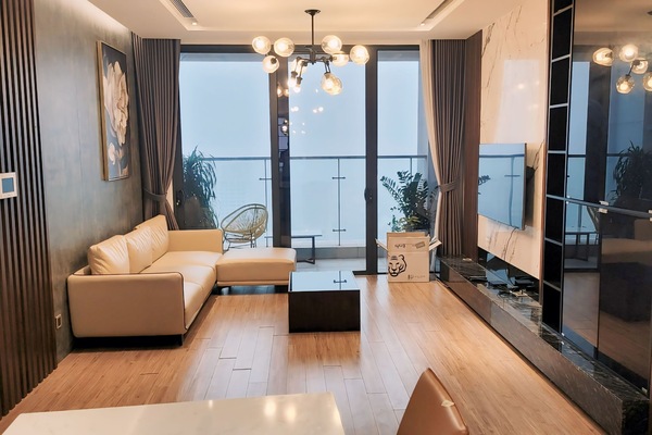 Deluxe Apartment, 2 Bedrooms | Living room | 50-inch flat-screen TV with cable channels, Netflix, streaming services