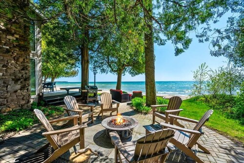 Lakefront Cottage · Sand Beach · Waterfront Deck