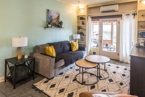 Televisie en een open haard