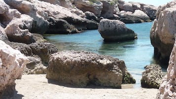En la playa