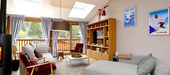 Village house in the heart of Praz with sauna and garage