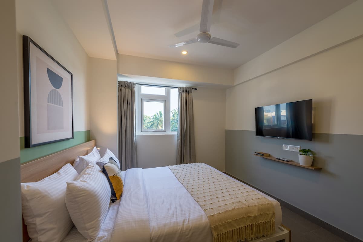Habitación básica doble | 1 habitación, sábanas de algodón egipcio y ropa de cama de alta calidad