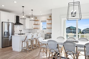 Fridge, microwave, oven, stovetop - The Sandcastle- Ocean Isle Beach (Ocean Isle Beach)