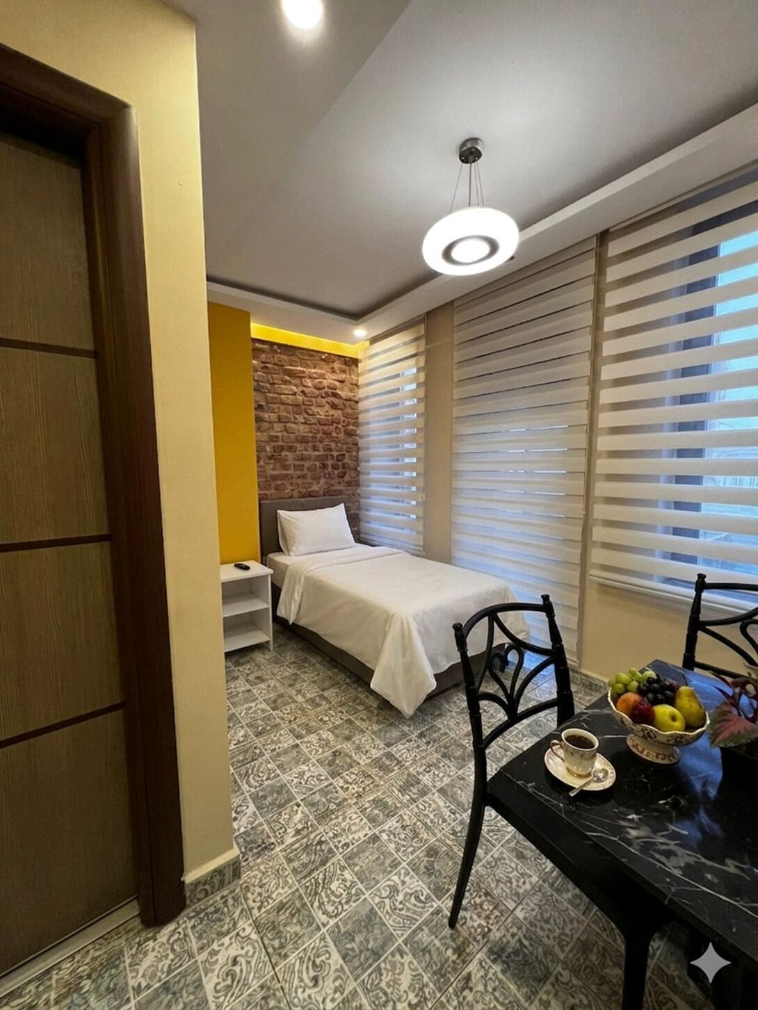 1 bedroom, blackout curtains, soundproofing, iron/ironing board