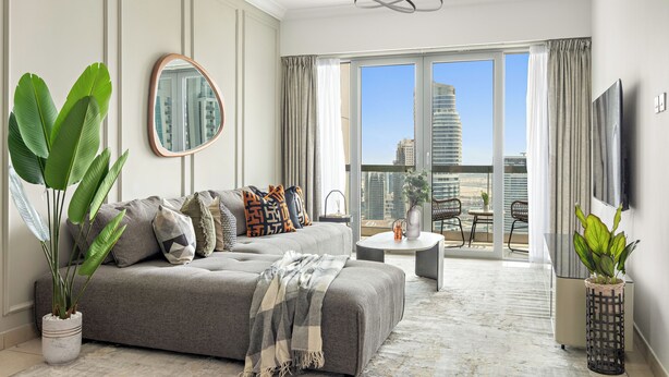Premier Apartment | Living area - Silkhaus - 8 BLVD Walk (Dubai)