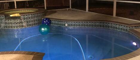 A heated pool