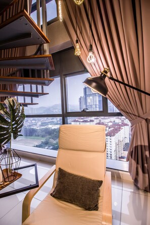 Duplex superluxo | Vista do quarto