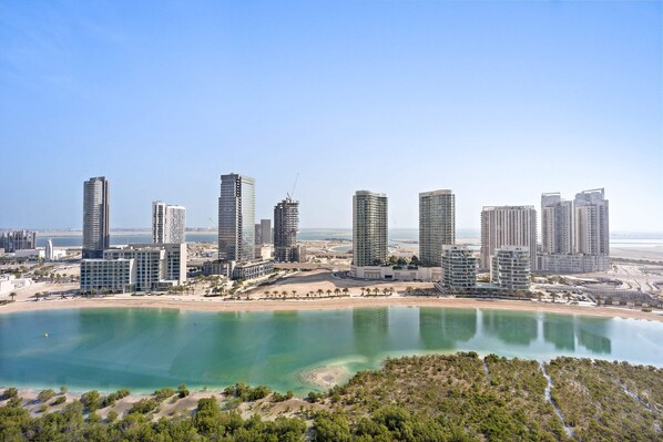 Vue sur la ville depuis l’hébergement