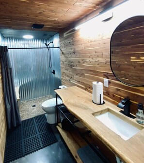Bathroom - Glamping Unit #3 - Punkin Hollow Resort (Stanton)