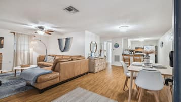 Apartment, 2 Bedrooms, Balcony | Living area