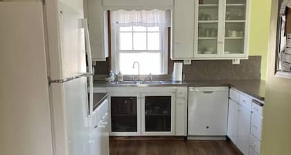 Sunny, vintage farmhouse in the center of quintessential New England farm town.