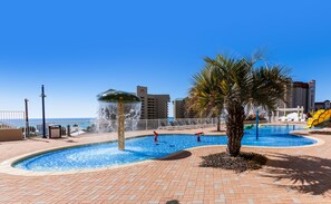 3 outdoor pools