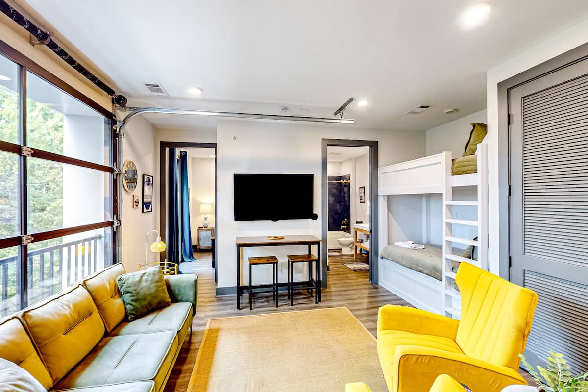 Apartment, 1 Bedroom | Living area | TV