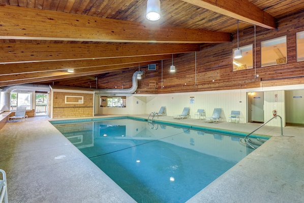 Indoor pool, seasonal outdoor pool
