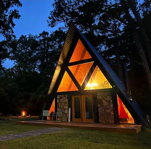 Family A-Frame Cabin w Lake Access & Fire Pit!