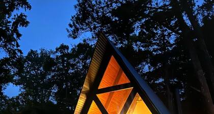 Family A-Frame Cabin w Lake Access & Fire Pit!
