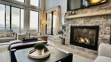 Smart TV, fireplace, offices