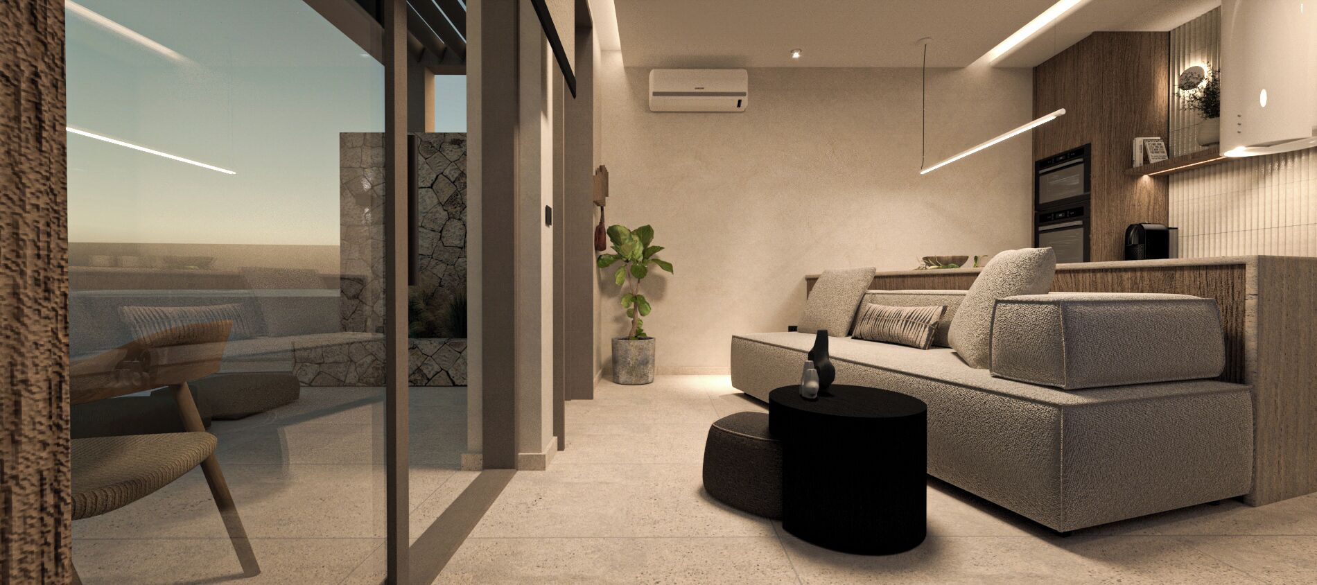 Superior-Suite, eigener Pool | Wohnzimmer