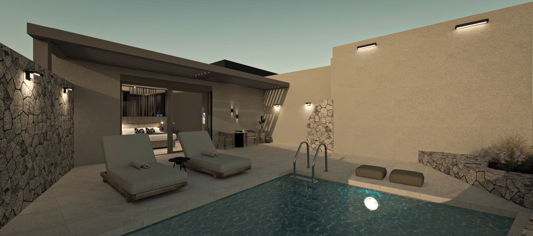 Suite junior, alberca privada | Alberca privada